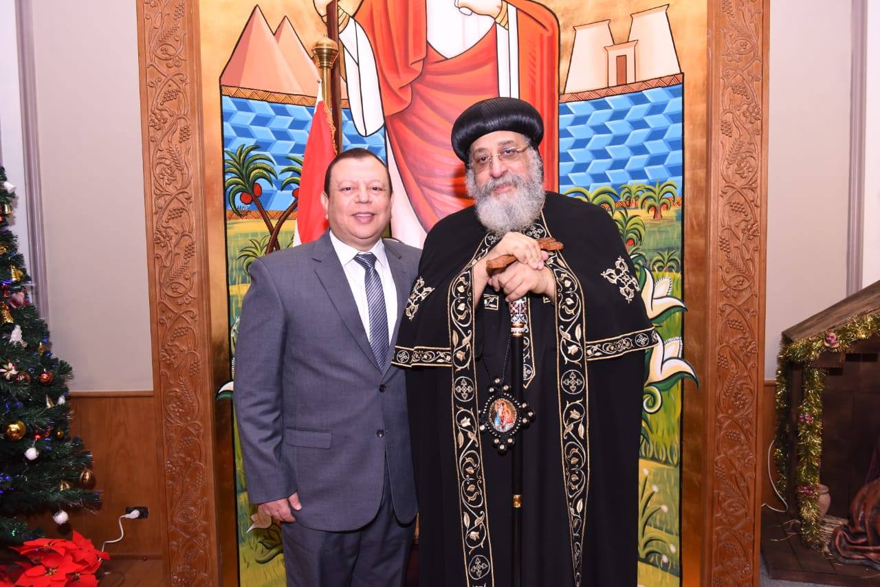 SFGM President, Michel Khalil, meets with Pope Tawadros II to discuss a strategic partnership.